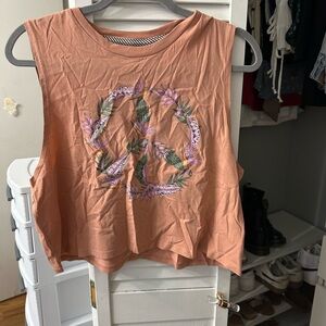 Volcom cropped muscle tee